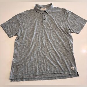 LINKSOUL Men’s 3 Button Polo Golf Short Sleeve Shirt Green Striped Size XL